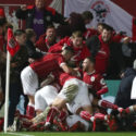 İngiltere Lig Kupasında Championship ekiplerinden Bristol City ile karşılaşan Manchester United.