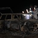 Kütahya'nın Aslanapa ilçesinde yanmış bir otomobilde 2 ceset bulundu.
