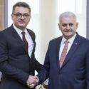 Başbakan Binali Yıldırım, Kuzey Kıbrıs Türk Cumhuriyeti (KKTC) Başbakanı Tufan Erhürman'ı resmi törenle karşıladı.