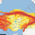 Türkiye'nin deprem riski haritası.