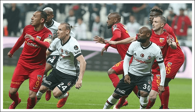 Beşiktaş Kayserispor maçı sonucu 2-0.