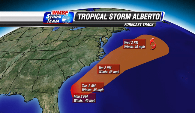 Alberto fırtınası nedeniyle Florida Valisi Rick Scott, acil durum ilan edildiğini açıkladı.