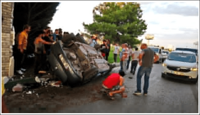 Bursa da meydana gelen kaza da 34 yaşındaki kadın sürücüsü hayatını kaybetti.