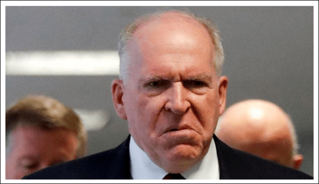 Eski CIA Direktörü John Brennan'ın güvenlik izni.