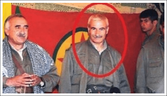 Sincar'da PKK terör örgütünün sözde yürütme konseyi üyesi Mam Zeki Şengali.