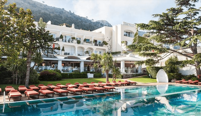 Doğuş Holding, İtalya’daki lüks Capri Palace bünyesindeki tüm lüks otelleri.