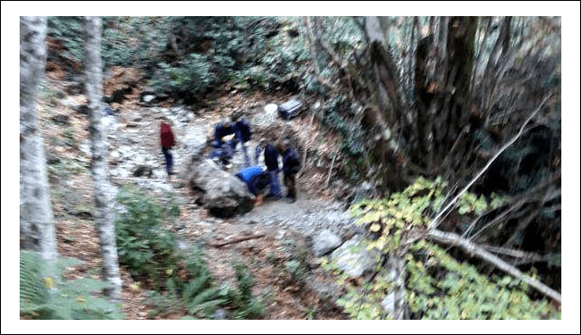 Kocaeli'nin Kartepe ilçesinde, ormanlık alanda define bulma hayali ile kazı yapan 7 kişi.