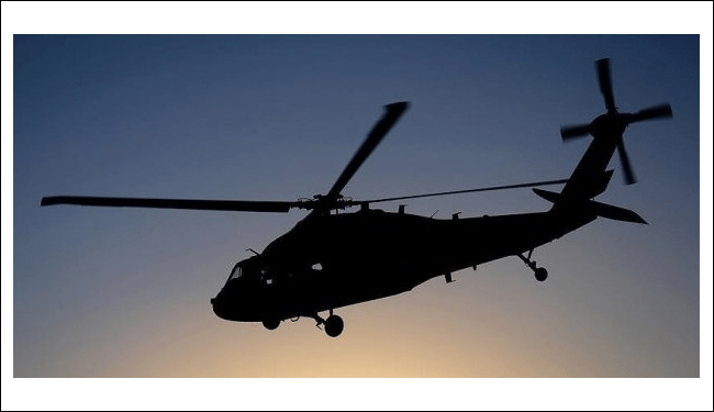 Afganistan'ın güneyindeki Kandahar vilayetinde orduya ait bir helikopter düştü.