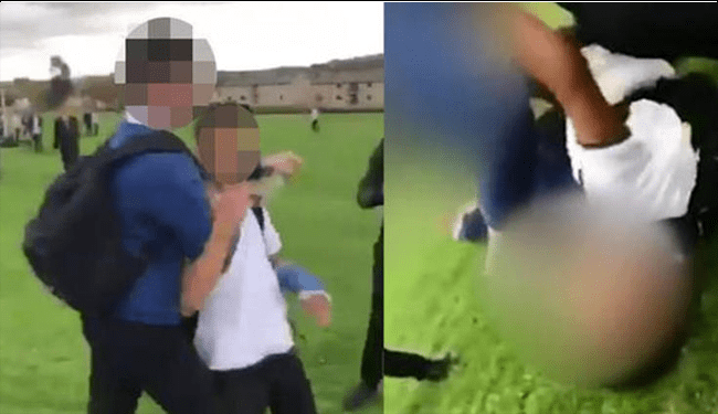 İngiltere'de Suriyeli bir mülteci çocuk, okuldaki diğer öğrenciler tarafından feci şekilde dövüldü.