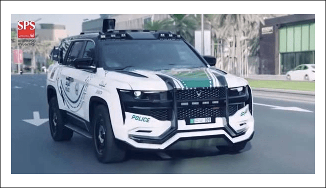 Dubai polisi, dünyanın en gelişmiş polis araçlarından birini filosuna ekledi.