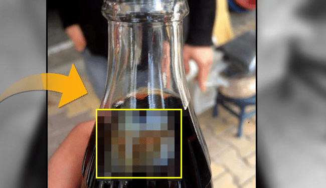 Adıyaman’ın Gerger ilçesinde kola şişesinin içerisinden yabancı cisim ortaya çıktı.