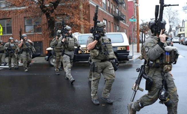 ABD'nin New Jersey eyaletindeki Jersey City kentinde yaşanan silahlı çatışma.