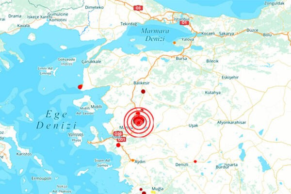 Gelen bir son dakika haberine göre; Manisa'de 5.5 büyüklüğünde deprem meydana geldi.