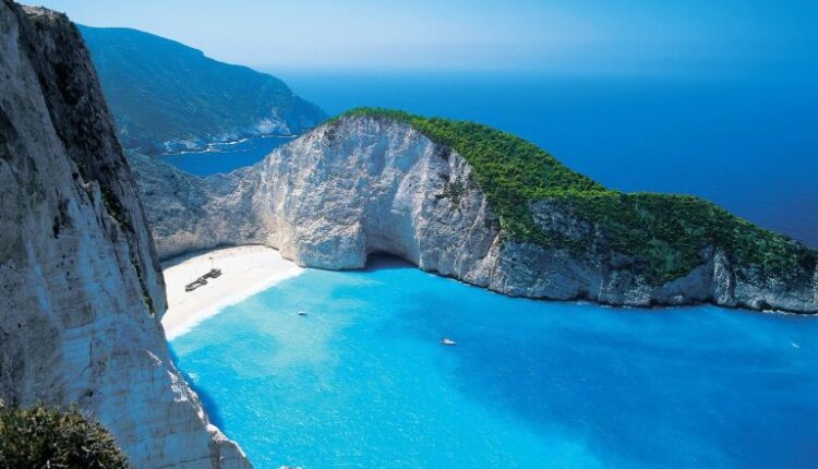 Navagio Beach Zakynthos Island Greece