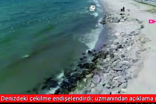 İstanbul sahillerinde son bir haftadır denizde çekilme yaşanıyor.