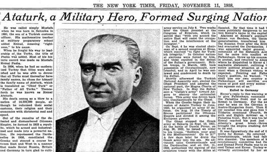 10 Kasım 1938de saat 9u 5 geçe Türkiyenin kurucusu Büyük Önder Mustafa Kemal Atatürk.