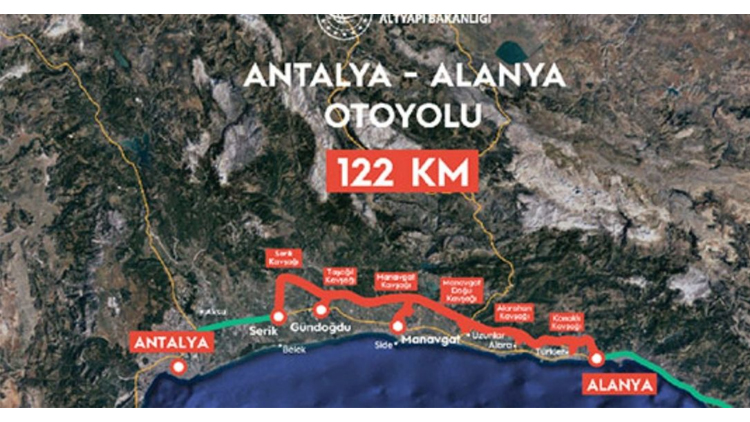 Antalya-Alanya Otoyolu ihalesi sonuçlandı.