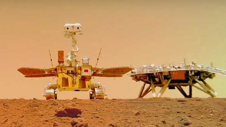 Çin'in Mars keşif aracı Zhurong, Mars'ta...